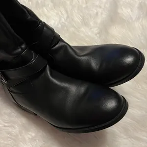 A New Day Black Faux Leather Tall Riding Boots Target Size 10 Buckle detail thumbnail 10
