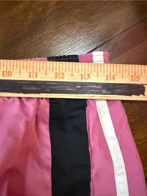 Nike Pink Shorts with White Logo Size Small thumbnail 5