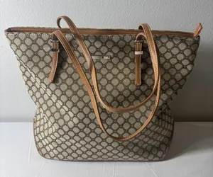 Nine‎ West Shoulder Handbag Tote Large Brown Purse thumbnail 1