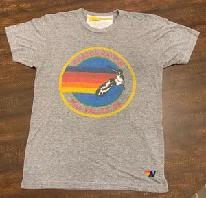 Aviator Nation Gray T-Shirt Mill Valley CA Men’s Graphic Tee-Size Medium thumbnail 1