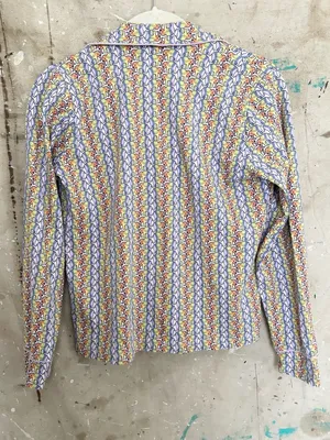 Roller Rabbit Disco Rainbow Elephant Long Sleeve Pajama Top thumbnail 4