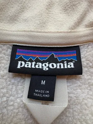 Patagonia Better Sweater 1/4 Zip Fleece Medium Birch White Cream Pullover thumbnail 2