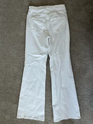 LC Lauren Conrad white flare jeans high rise thumbnail 2