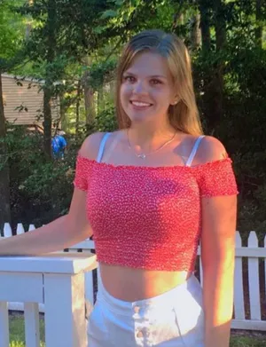 Garage Red Off-The-Shoulder Top thumbnail 1