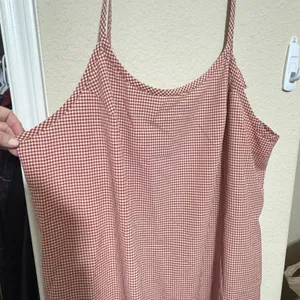 Vintage More Jazz Midi Dress 24/3XL Red Gingham Prairie Cottagecore Made in USA thumbnail 3