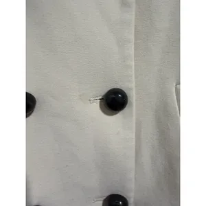 Zara Double Breasted Ruffle‎ Bottom Pea Coat Women's Size XS thumbnail 9