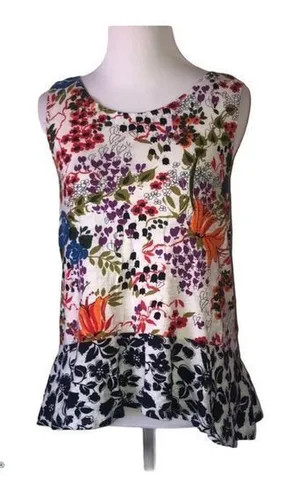 5/$30 🎈 Anthropologie Postmark women’s small cultivar floral tank top thumbnail 1