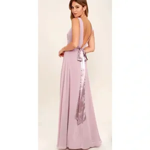 Lulus NWT That Special Something Mauve Maxi Dress Size Small thumbnail 12