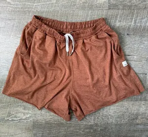 VUORI Women’s Dreamknit Boyfriend Shorts in Heather Cedar Brown Size XS thumbnail 1