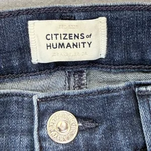 Citizens of Humanity Chrissy Ultra High Rise Skinny Jeans Dark Blue Size 25 thumbnail 3