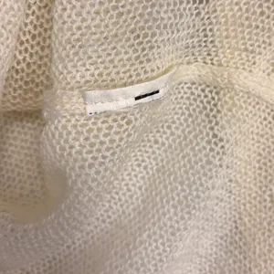 Zara SRPLS Turtleneck Sweater Womens‎ S Cream Sheer Open Knit Minimalist Neutral thumbnail 7