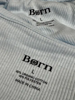BORN Shortie Pajamas L Country Air Blue NWT thumbnail 4