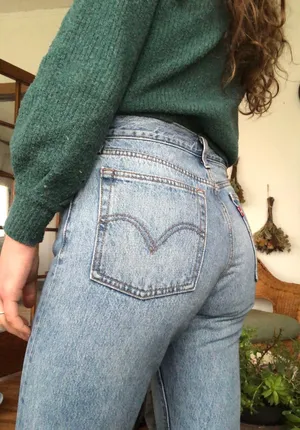 Wedgie Fit Cropped Jeans thumbnail 3