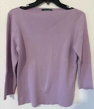 Lauren Ralph Lauren Women’s Cotton Sweater thumbnail 1