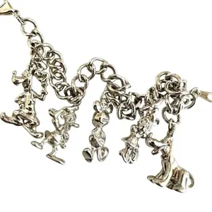 Silver tone Disney charm bracelet thumbnail 8