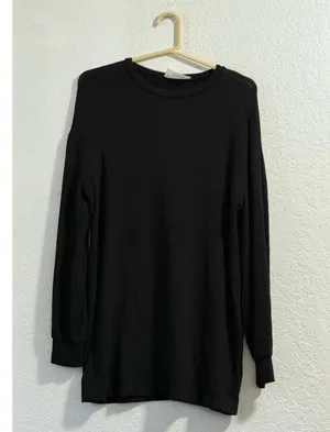 Reformation Jeans Black long Sleeve T-Shirt Women’s Sz S Tencel thumbnail 1