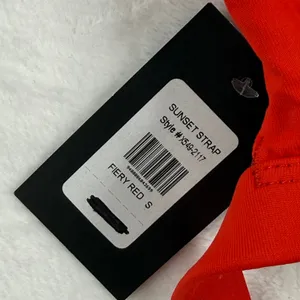 Fredericks of Hollywood Sunset Strap Fiery Red Tie Detail Bikini Top‎ S thumbnail 3