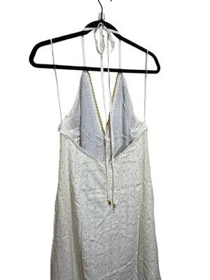 Free People Cubana Border Print Halter Maxi Dress NWT Medium thumbnail 10