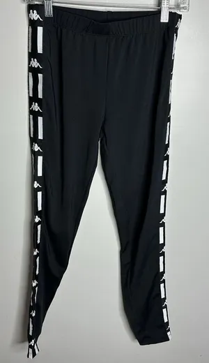 Women's Kappa Size Small High‎ Waisted Black Full Length Leggings thumbnail 1