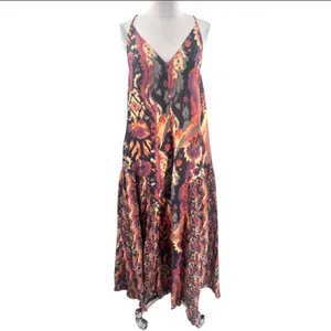 Free People Everything and More maxi slip Dress‎ Sz M thumbnail 4