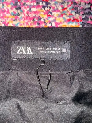 ZARA Skirt Mini Black thumbnail 2