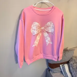 Blush Pink Bow Coquette Sweater Size Small thumbnail 6