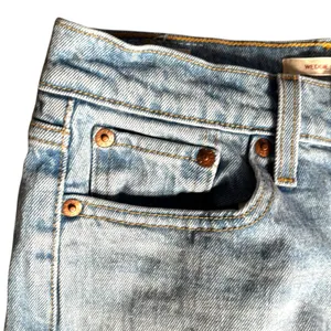 Levi’s Premium Wedgie Straight Jeans W25 L26 Light Wash‎ Distressed High Rise thumbnail 6