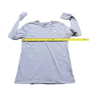 Nike The Nike Tee Women's S Slate Blue L/S Crew Neck Cotton Lightweight NWT thumbnail 3