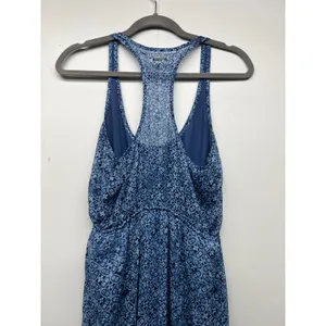 Abercrombie & Fitch Blue Maxi Sheer Dress Womens S Party Beachy Boho Vacation thumbnail 8