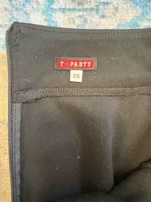 T Party Fashion Black mini skirt thumbnail 2