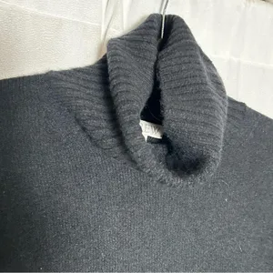 J.Crew Black Turtleneck Sweater in Supersoft Yarn Wool Alpaca Blend Size Small‎ thumbnail 3