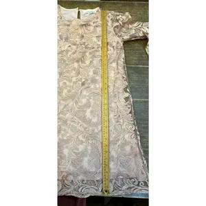 NWT Caroline Rose Size XS Bella Soiree Bell Sleeve Swing Dress ‎ $448 New Lace thumbnail 9