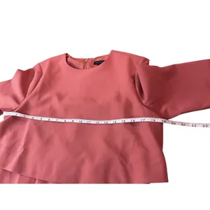 Ann Taylor Sheath Dress Coral Pink‎ Crew Neck Short Sleeve Size 6 thumbnail 9