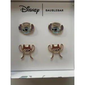Disney BaubleBar Stitch Angel‎ Earring Set Rhinestone Halo Devil Pop Art NIB thumbnail 3