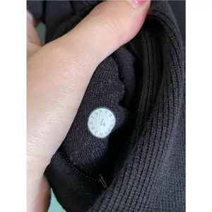 Lululemon Mock Neck Sweatshirt Zipper Side Pocket Size 4 Black thumbnail 7