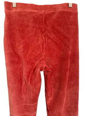 Aerie Ribbed Flare Pants Women’s M Burnt Orange Pull On Stretch thumbnail 6