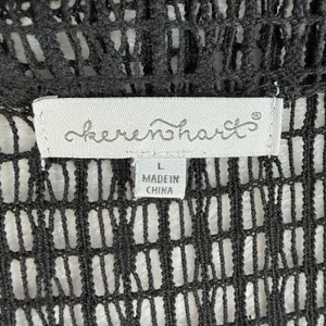 Vintage Keren‎ Hart L Large Sheer Mesh Open Knit Cardigan Artsy Lagenlook Unique thumbnail 5