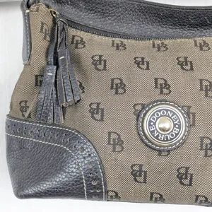 Dooney & Bourke Signature Leather & Canvas Shoulder Bag thumbnail 11