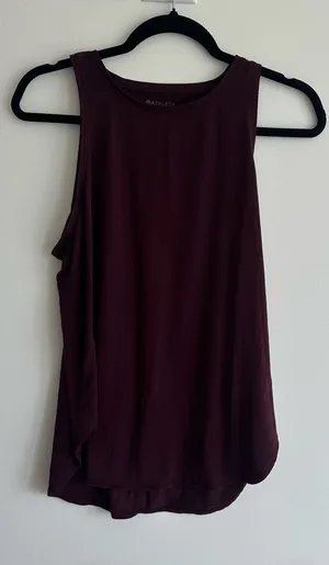 Athleta Sleeveless Tank Top - Burgundy thumbnail 1
