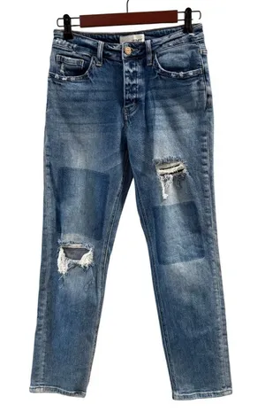 Vervet Women’s Distressed Straight Leg Jeans Size 26 thumbnail 1