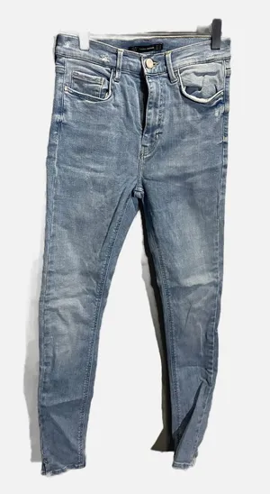 Zara Skinny Jeans Womens 4 Blue Light Wash Embrace Silhouettes High‎ Rise Casual thumbnail 1