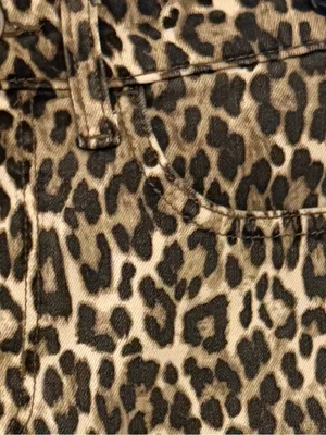 NWOT American Eagle Animal Print Skinny Jeans Leopard Cheetah Sz 4 Stretch High thumbnail 8
