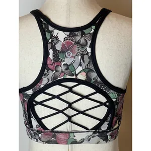 Lululemon Sweaty or Not Bra II So Fly Butterfly‎ Angel Wing Sports Bra Size 4 thumbnail 10