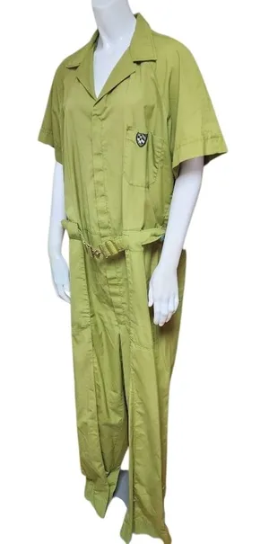 Vintage 70s Green Unisex Utility Jumpsuit thumbnail 1