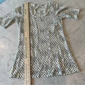 Women's Juniors American Rag Cie Sheer Embroidered‎ Polka Dot Top Size Medium thumbnail 4