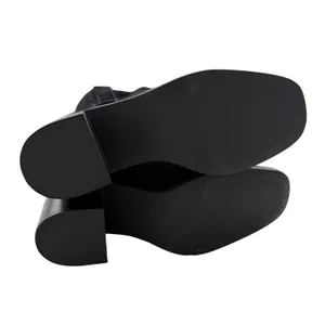 Steve Madden Romney Black Suede Block Heel Square Toe Western Boots Size 6M NEW thumbnail 8