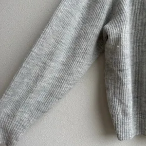 Quince Baby Alpaca Wool Quarter Zip Sweater Light Gray Quiet Luxury Preppy Large thumbnail 3