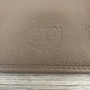 Mundi Leather Small Coin Wallet Clutch Pouch Taupe Brown thumbnail 6