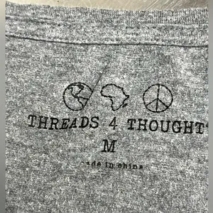 Threads 4 Thought Women’s Gray T-shirt - Size Medium - VGUC thumbnail 4