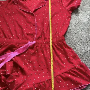 Victoria’s Secret Red Short-Sleeve Pajama Romper thumbnail 7